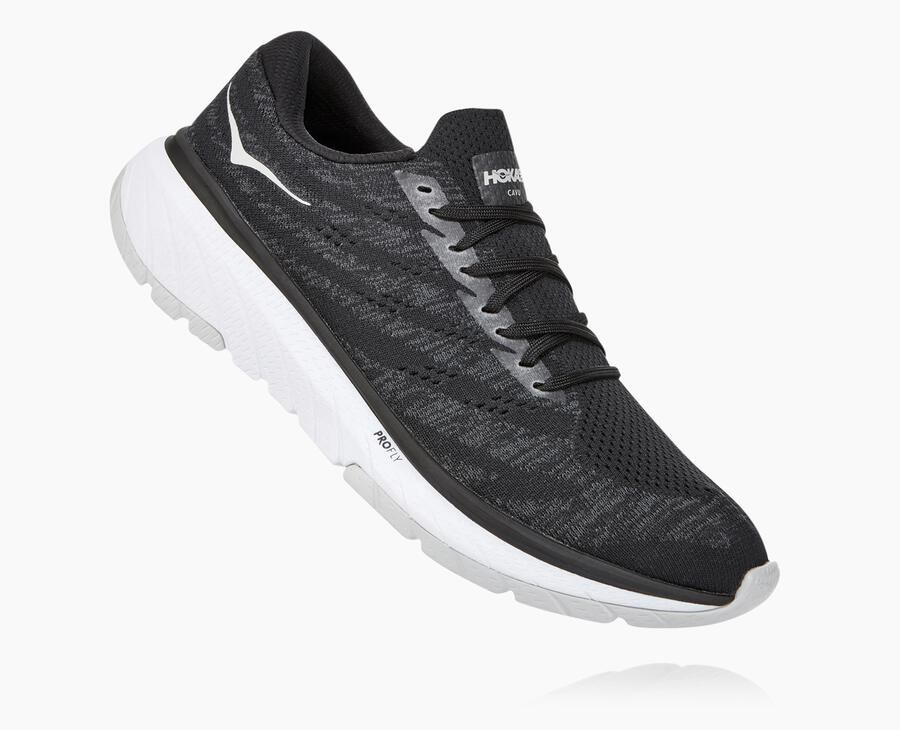 Hoka One One Cavu 3 Löparskor Herr - Svarta/Vita - HZRMQ-8672